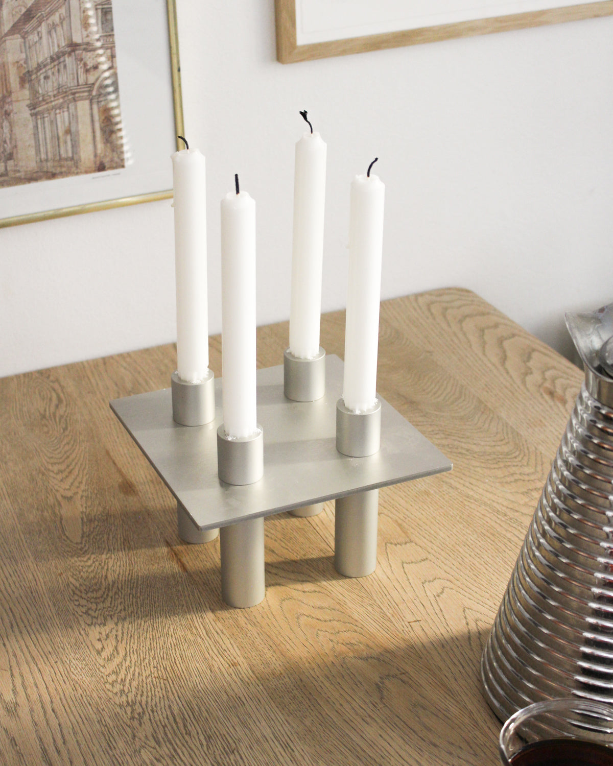 P-L 07 Candle Holder Silver – NIKO JUNE