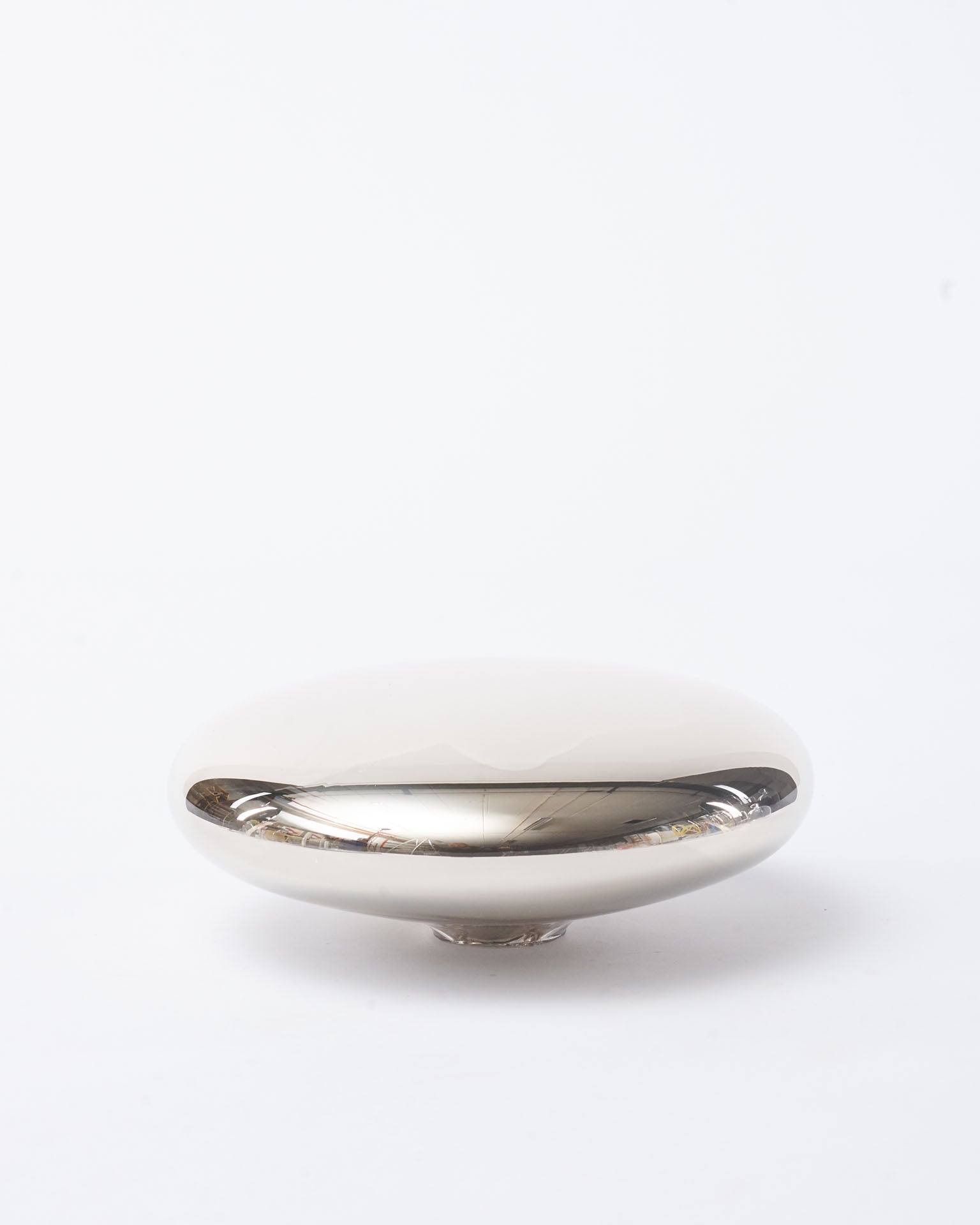 Large modern decorative mirror in white background