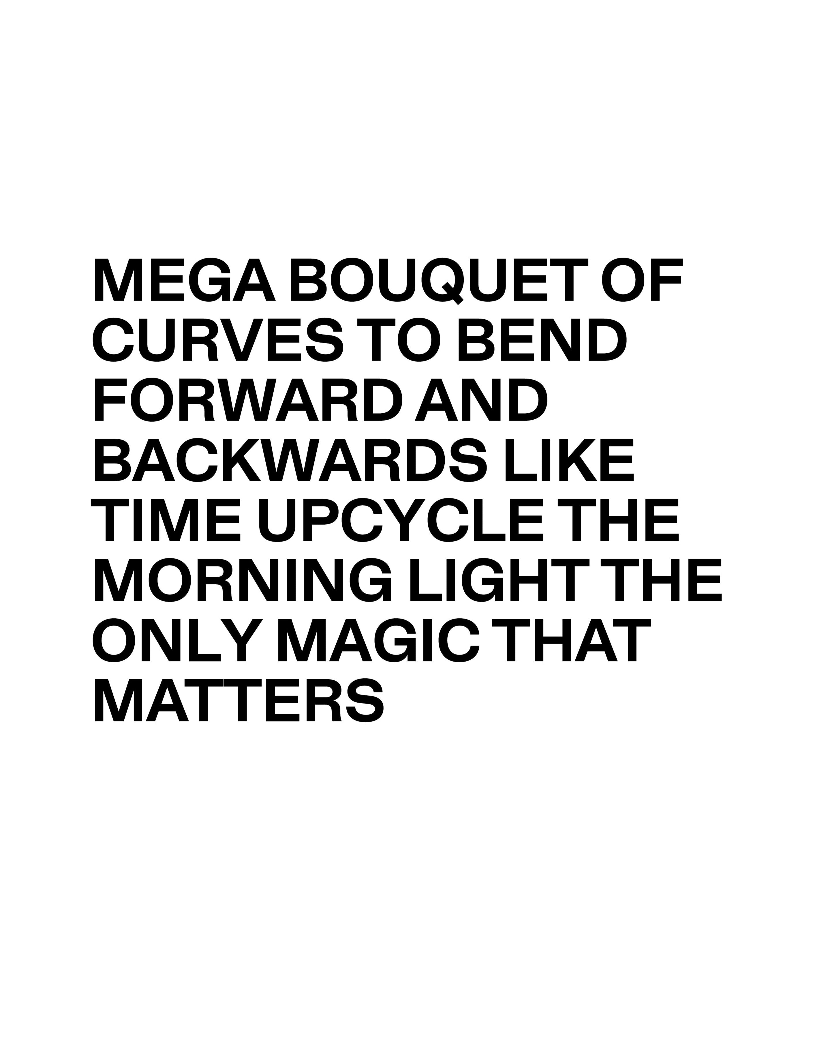 Text description with letter in black in white background