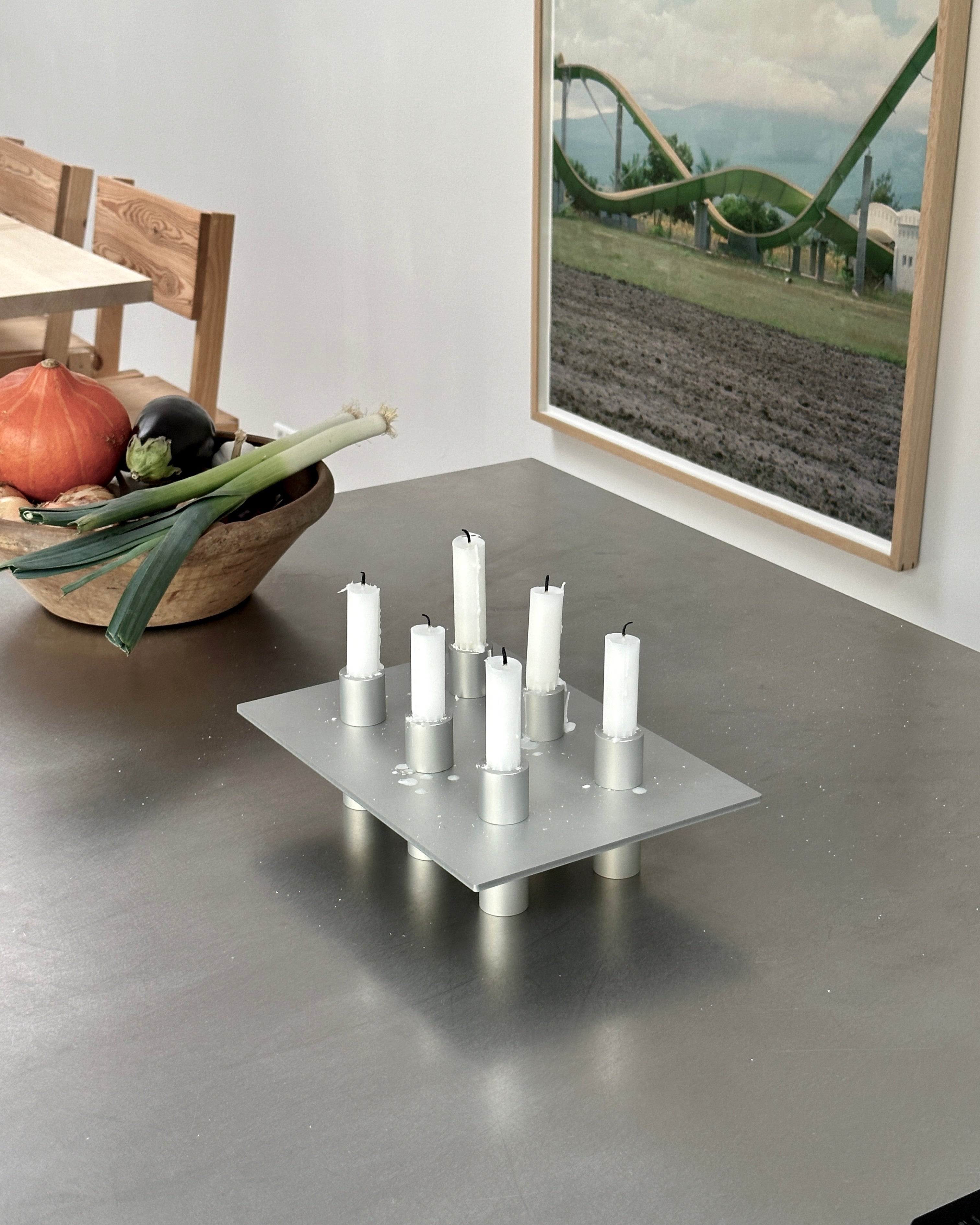 P-L 06 Candle Holder Silver – NIKO JUNE