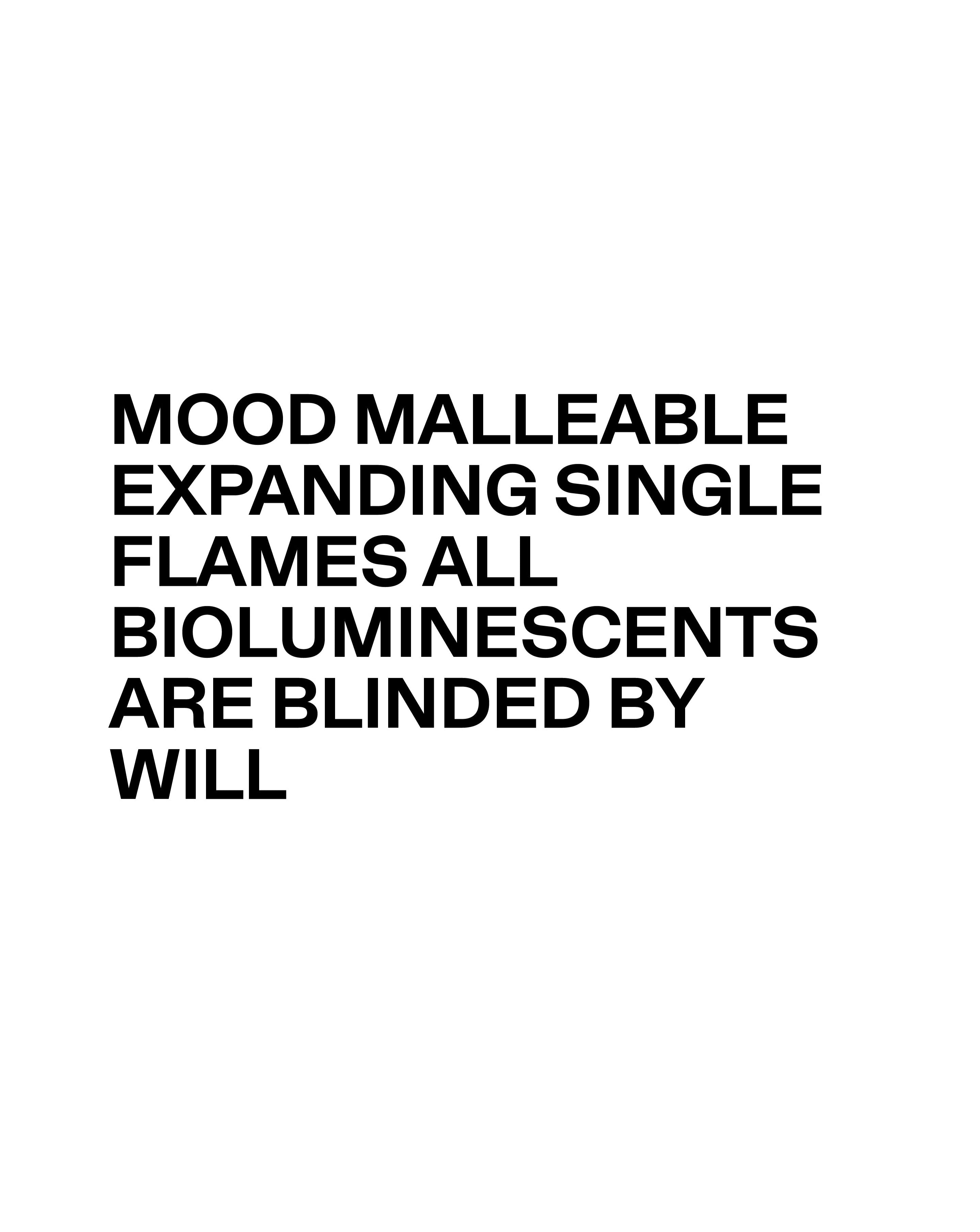 Text description with letter in black in white background