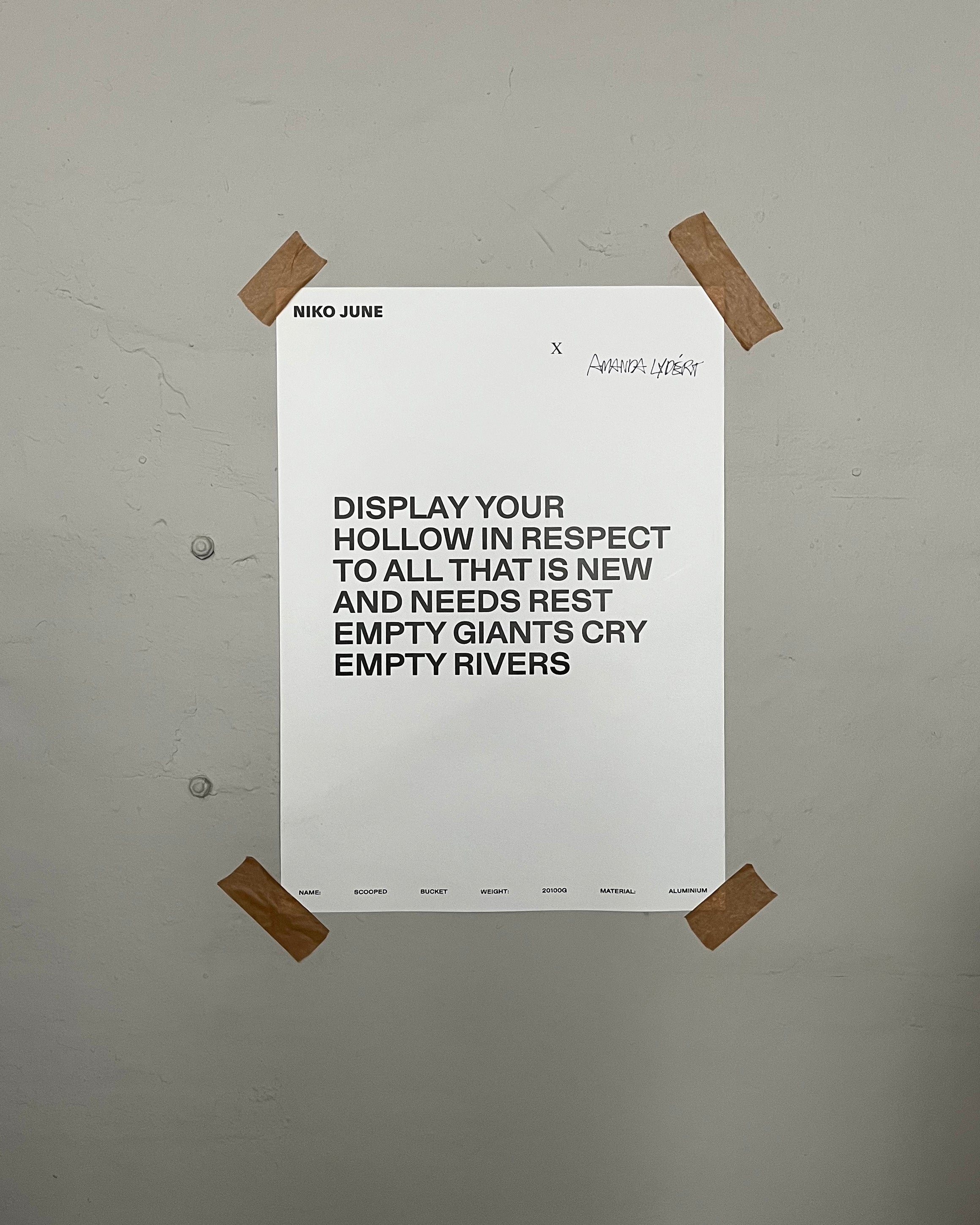 NIKO JUNE POSTER 50 x 70 CM