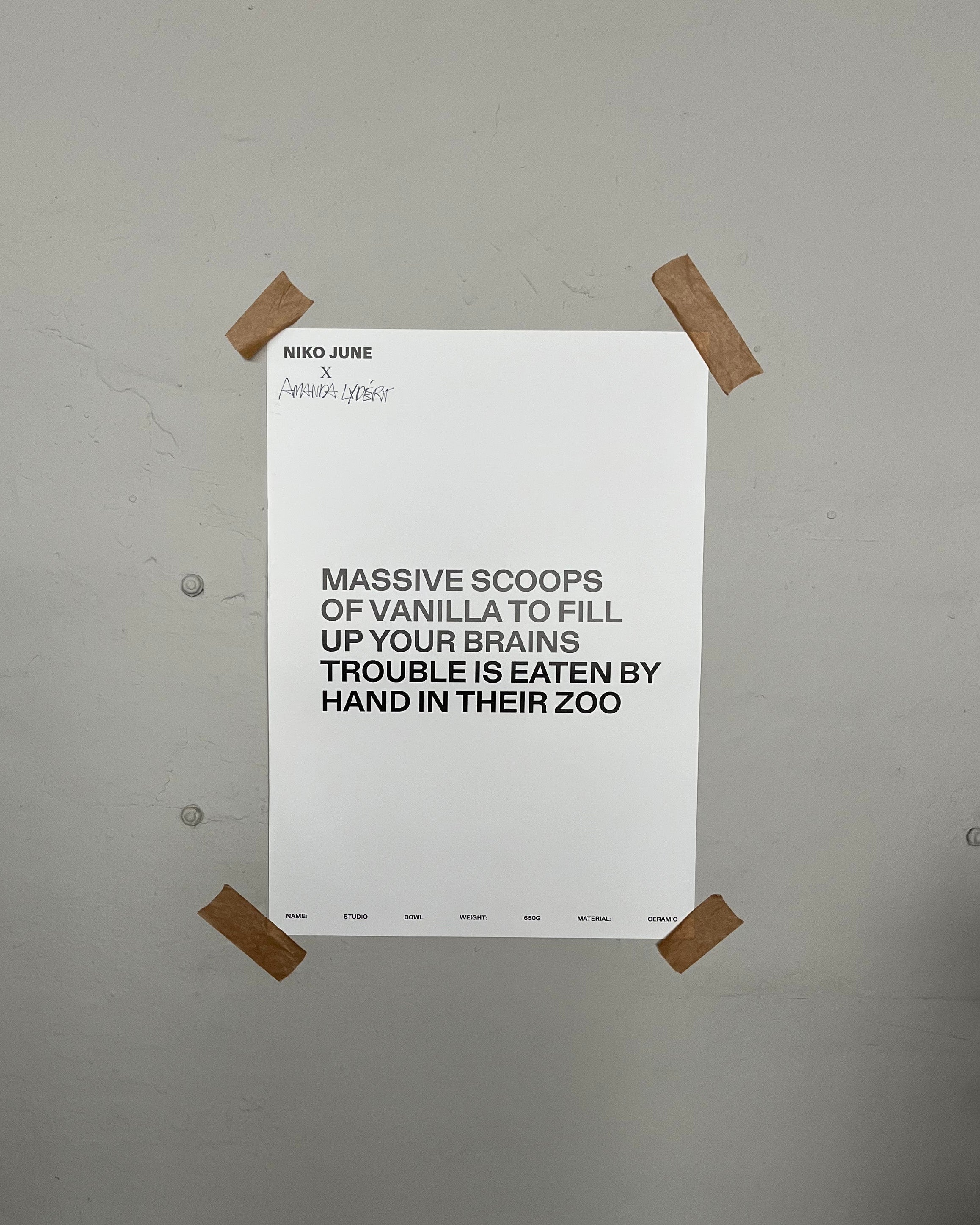 NIKO JUNE POSTER 50 x 70 CM