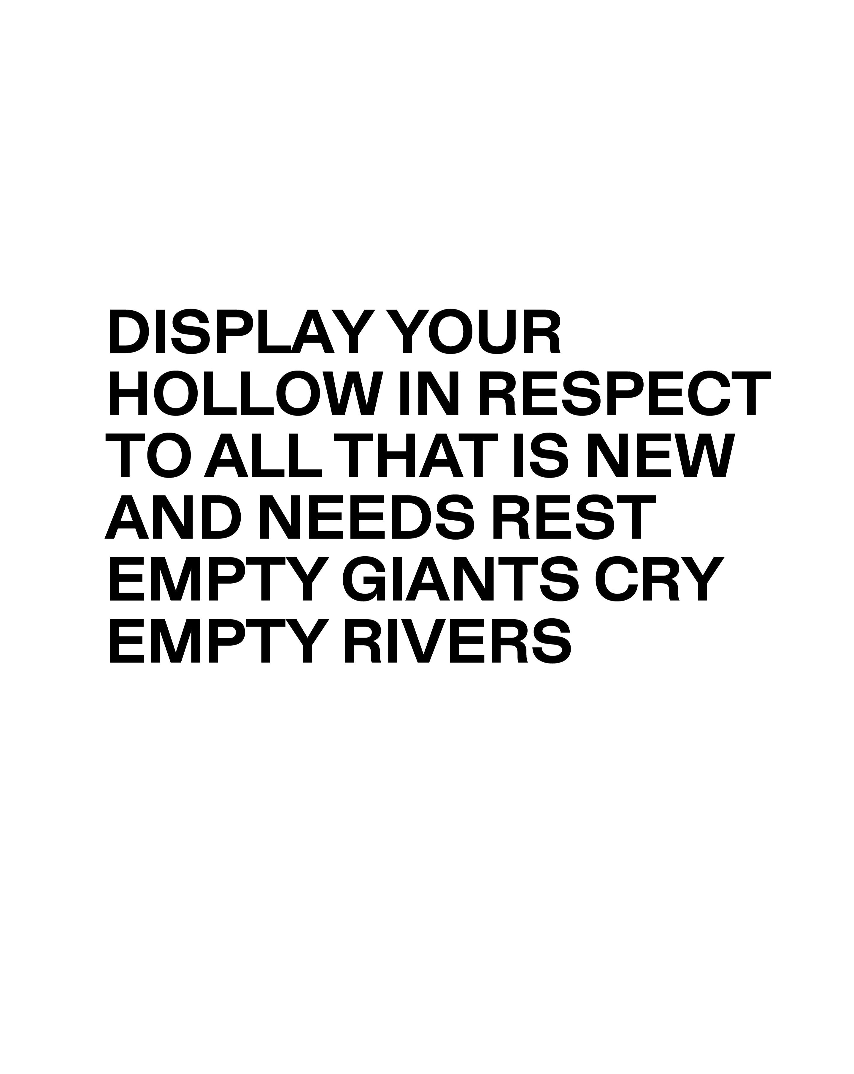 Text description with letter in black in white background