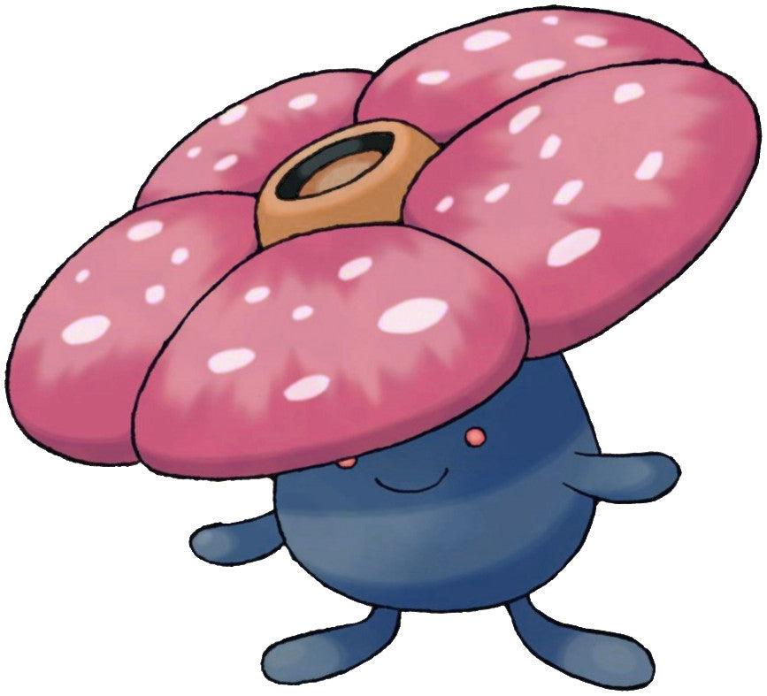 Vileplume pokemon on white background