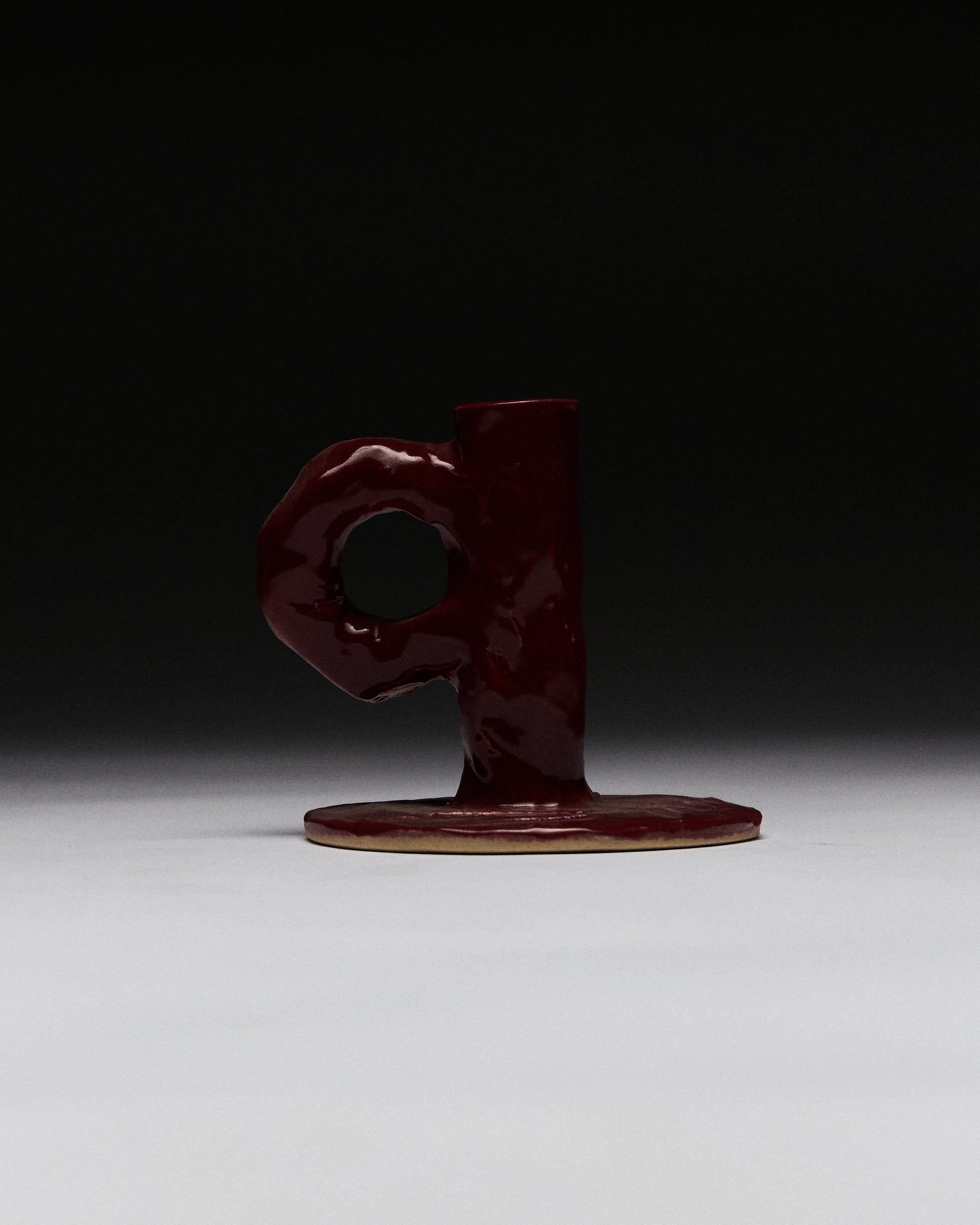 Studio Candlestick Burgundy